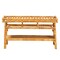 Bali & Pari Savitri Modern Bohemian Natural Rattan 2-Tier Console Table 243-13398-ZORO - alternate 7